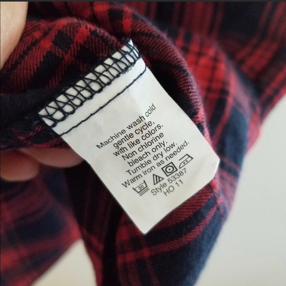 J Crew Factory Plaid Flannel Dress, Size 0 - Picture 7 of 8